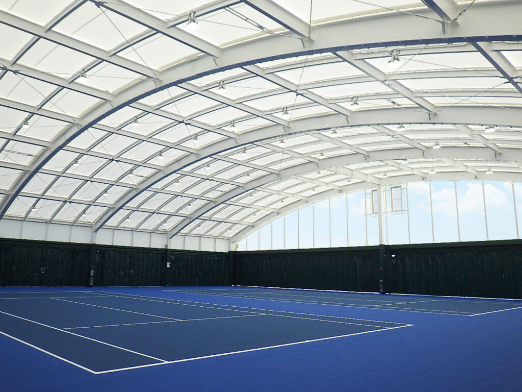 総合運動公園テニスコート屋根新築電気設備工事